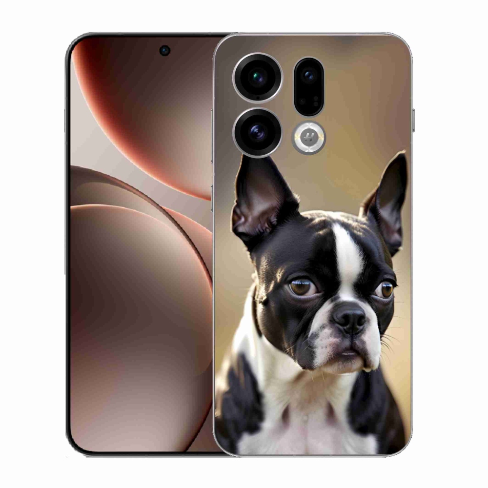 Gélový kryt mmCase na Oppo Find X9 - bostonský teriér