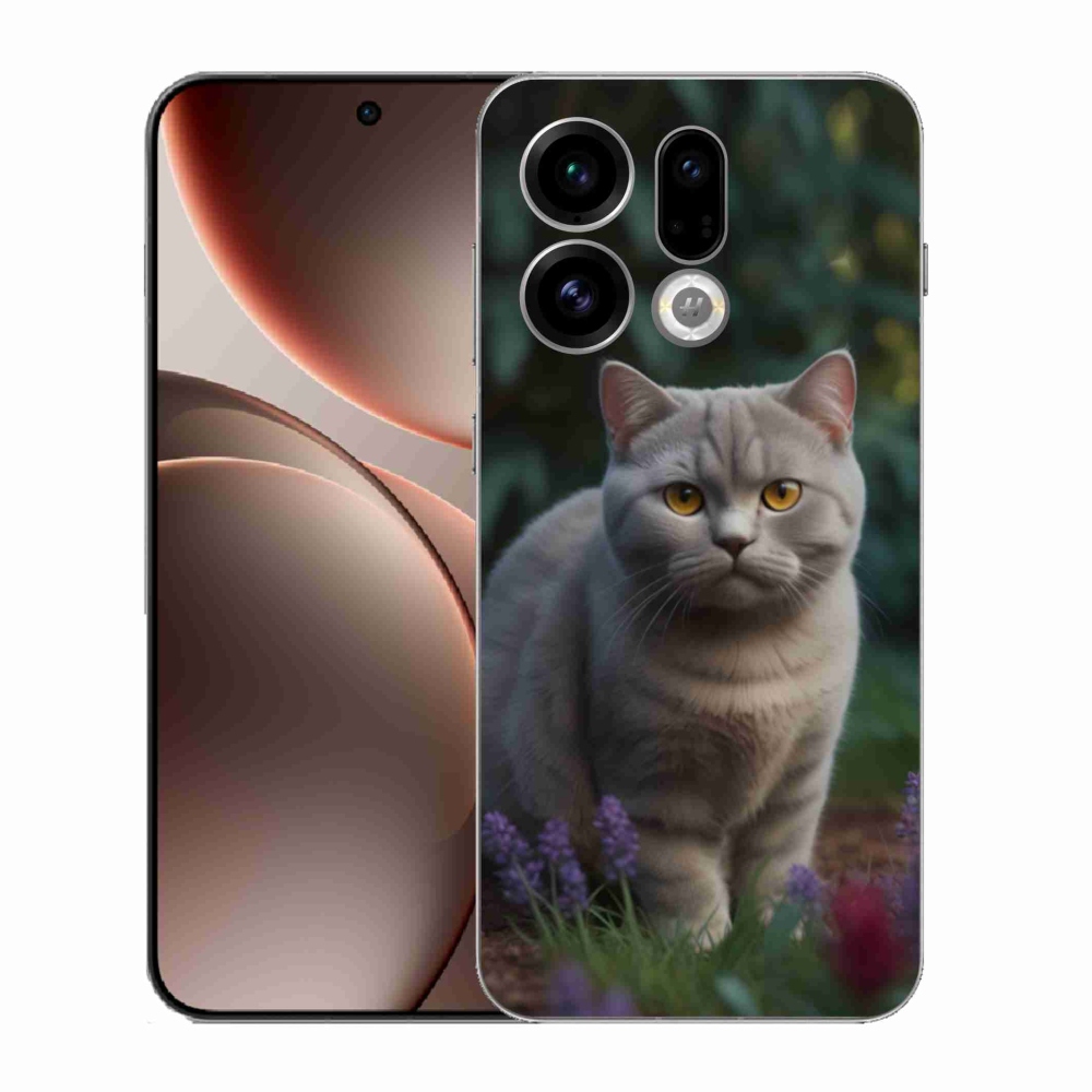 Gélový kryt mmCase na Oppo Find X9 - britská mačka