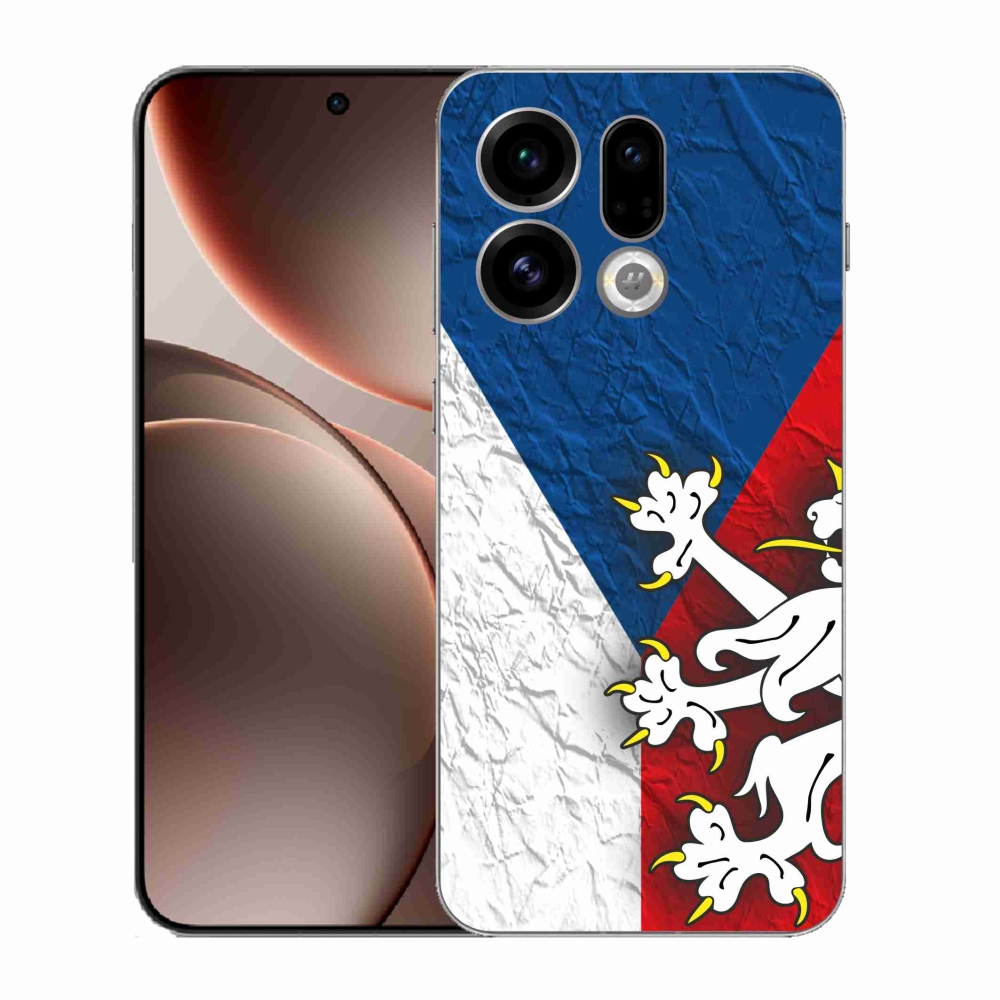 Gélový kryt mmCase na Oppo Find X9 - česká vlajka 1
