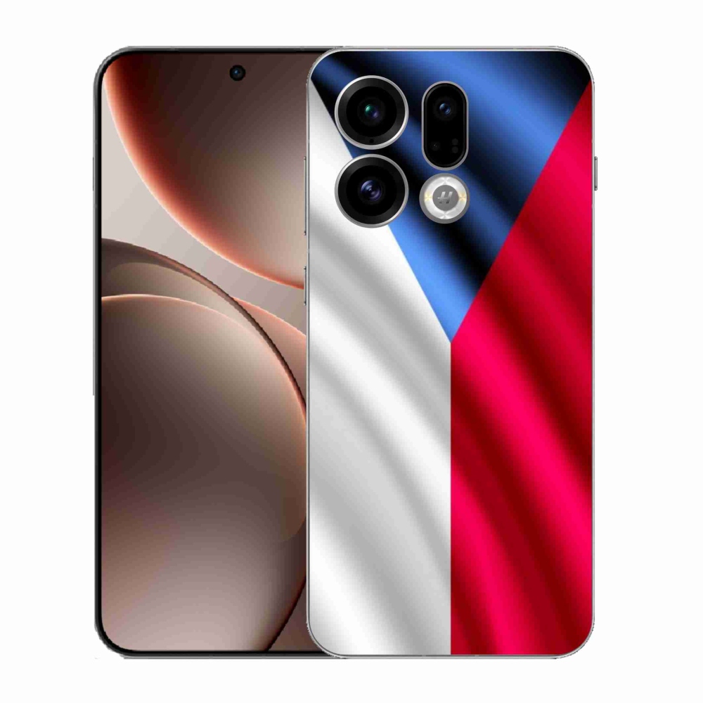 Gélový kryt mmCase na Oppo Find X9 - česká vlajka