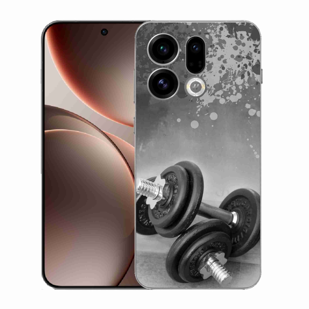 Gélový kryt mmCase na Oppo Find X9 - činky 1