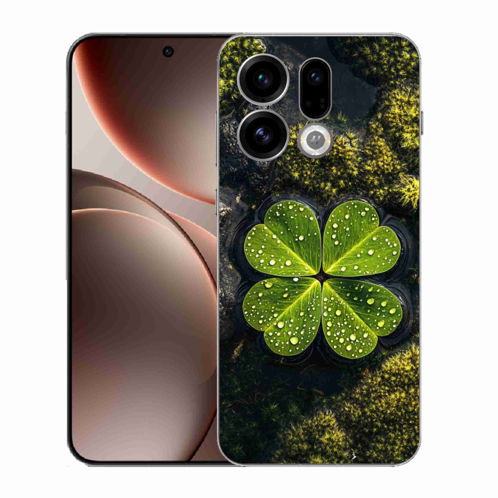 Gélový kryt mmCase na Oppo Find X9 - štvorlístok