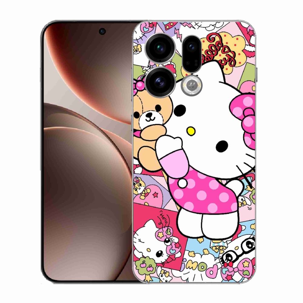 Gélový kryt mmCase na Oppo Find X9 - cute kitty