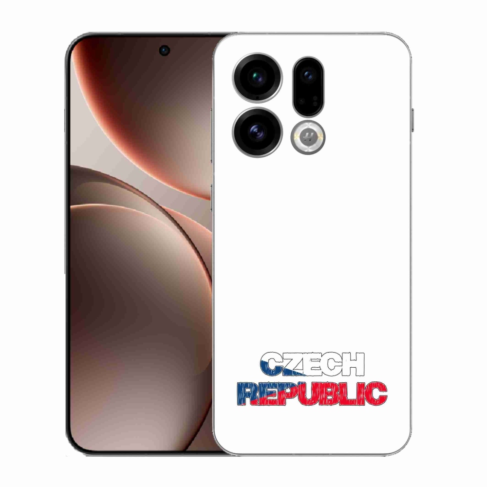 Gélový kryt mmCase na Oppo Find X9 - Slovak Republic biele pozadie