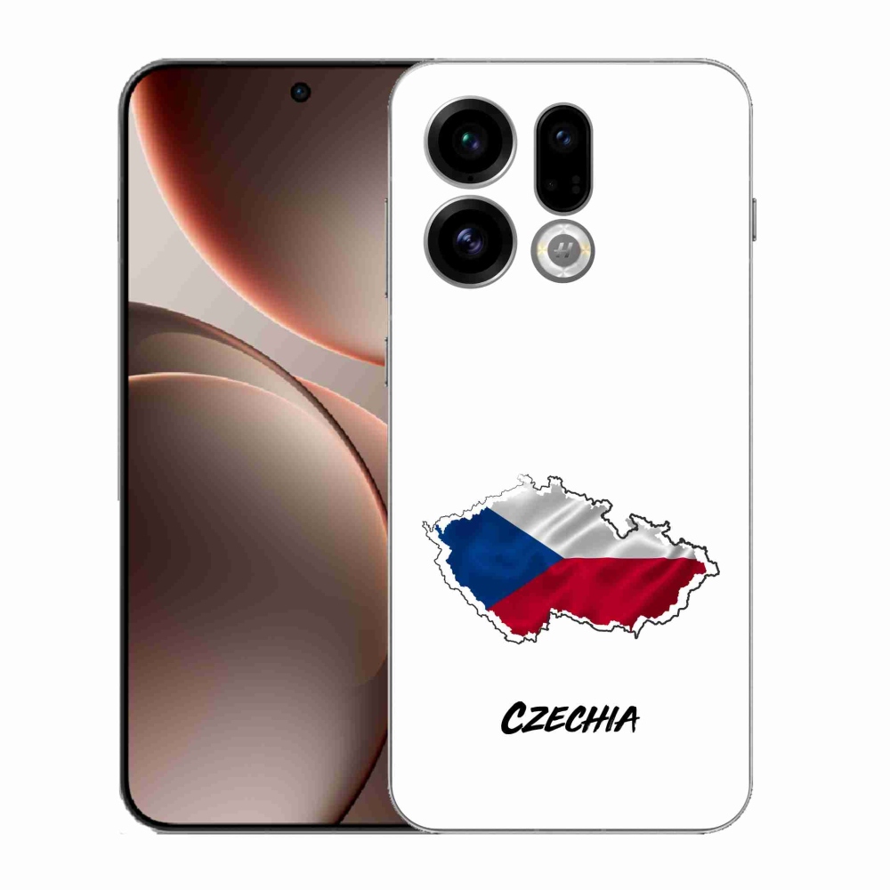 Gélový kryt mmCase na Oppo Find X9 - Slovakia biele pozadie