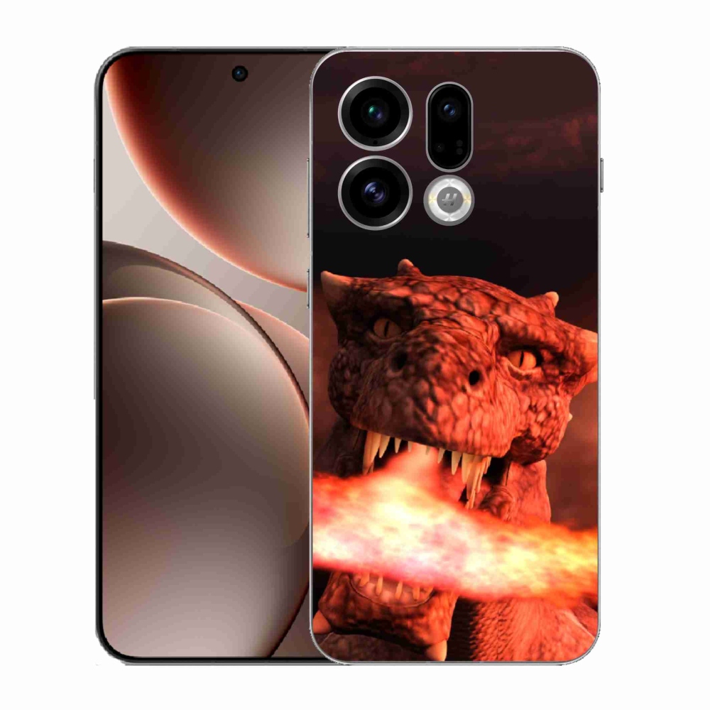 Gélový kryt mmCase na Oppo Find X9 - drak