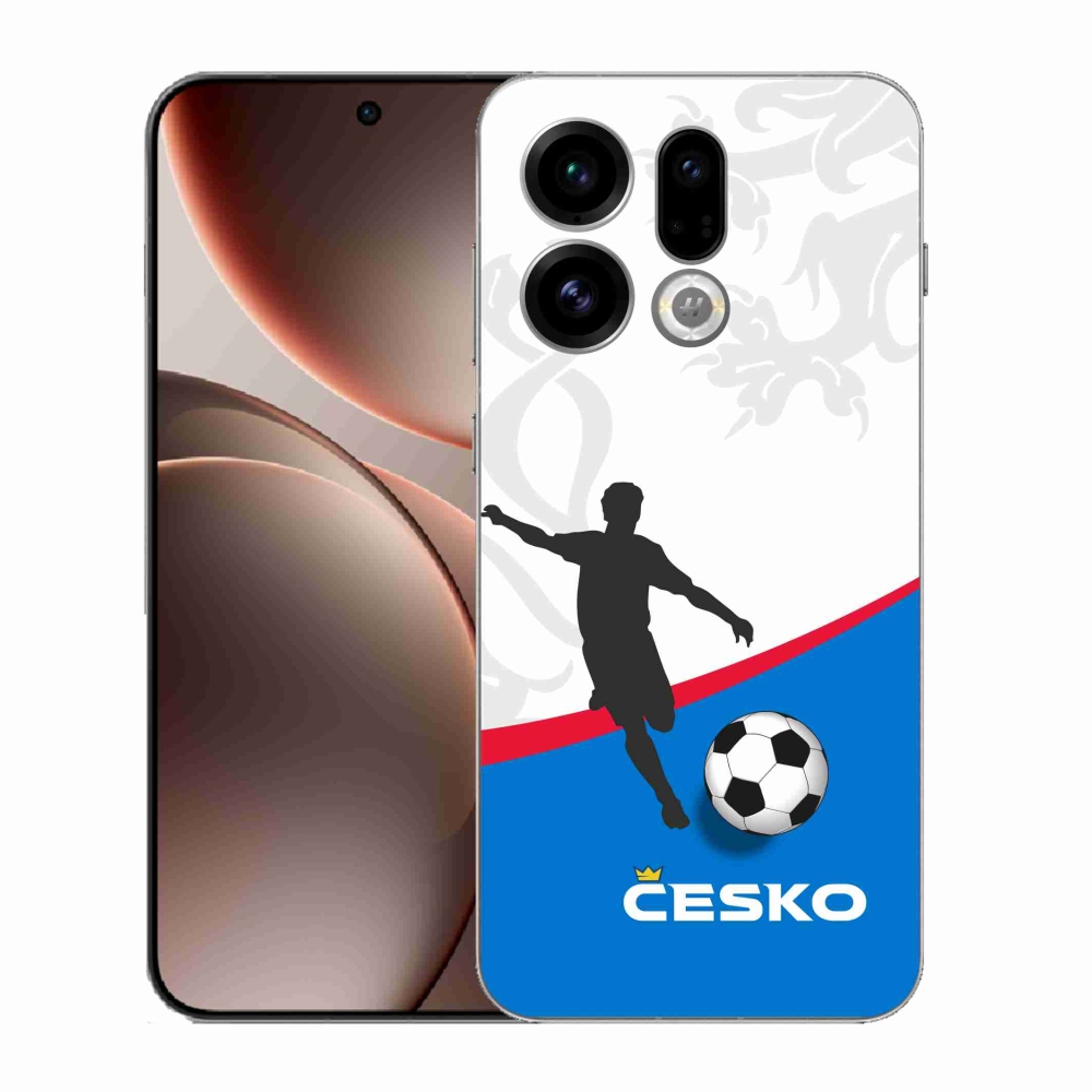 Gélový kryt mmCase na Oppo Find X9 - futbal Česko 1