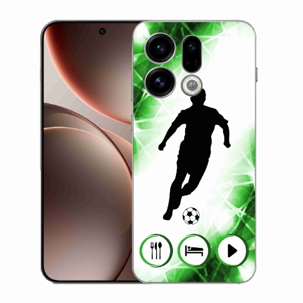 Gélový kryt mmCase na Oppo Find X9 - futbalista