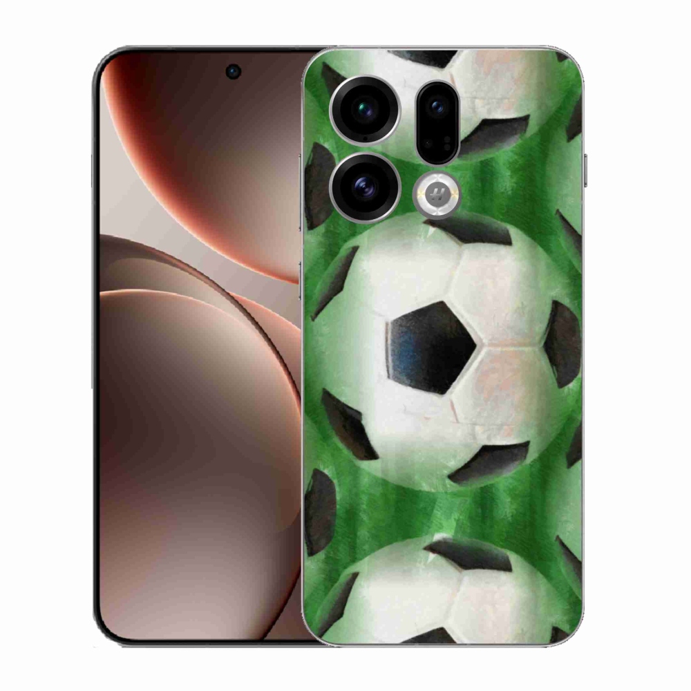 Gélový kryt mmCase na Oppo Find X9 - futbalová lopta