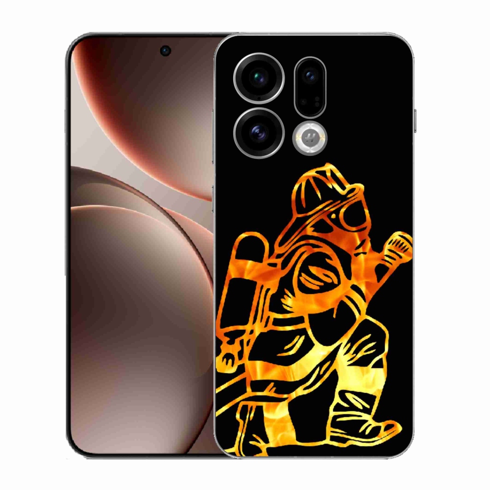 Gélový kryt mmCase na Oppo Find X9 - hasič 1