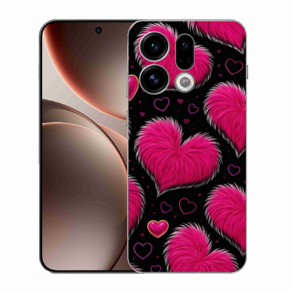 Gélový kryt mmCase na Oppo Find X9 - hebké srdce