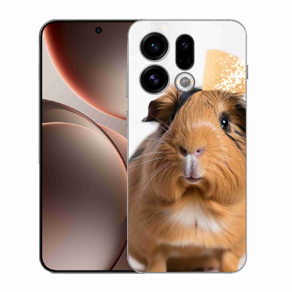 Gélový kryt mmCase na Oppo Find X9 - hnedé morča
