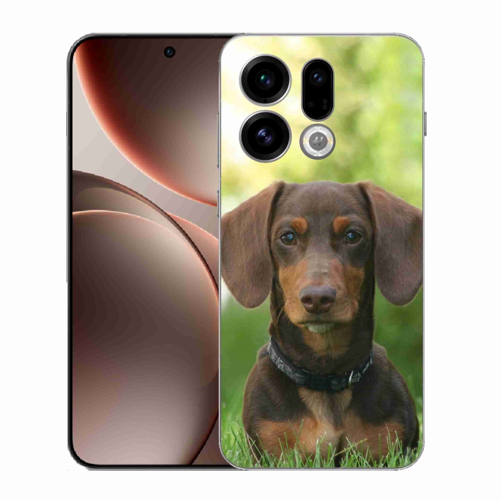 Gélový kryt mmCase na Oppo Find X9 - hnedý jazvečík