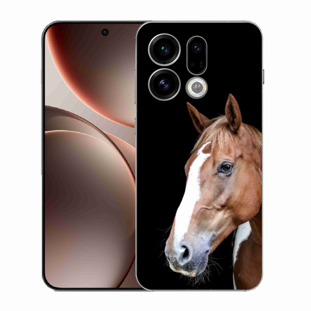 Gélový kryt mmCase na Oppo Find X9 - hnedý kôň 3