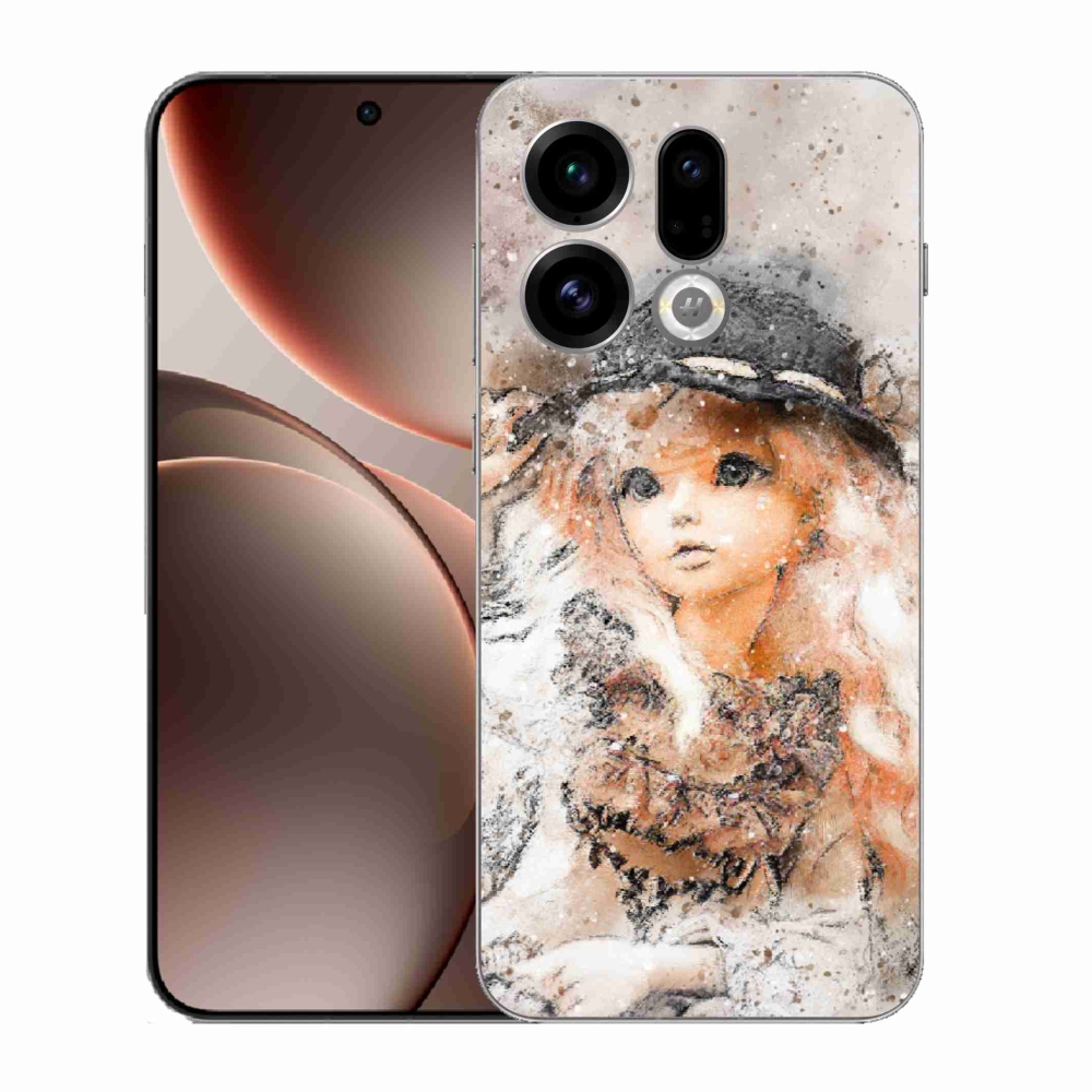 Gélový kryt mmCase na Oppo Find X9 - dievčatko s klobúkom