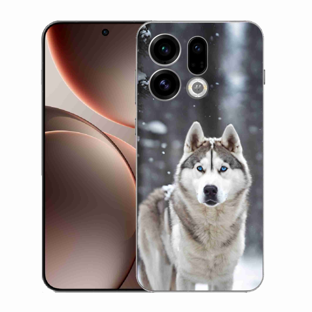 Gélový kryt mmCase na Oppo Find X9 - husky 2