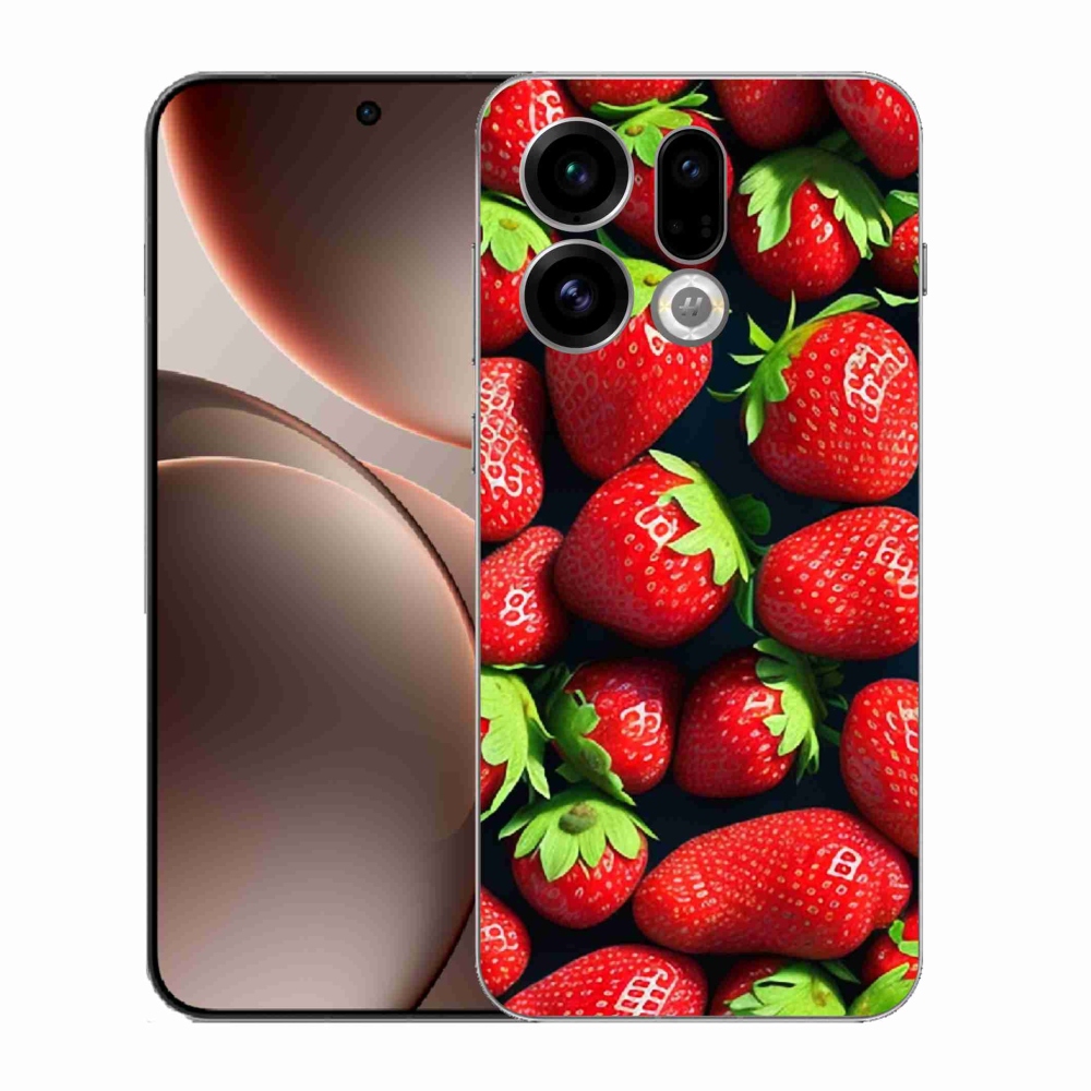Gélový kryt mmCase na Oppo Find X9 - jahody