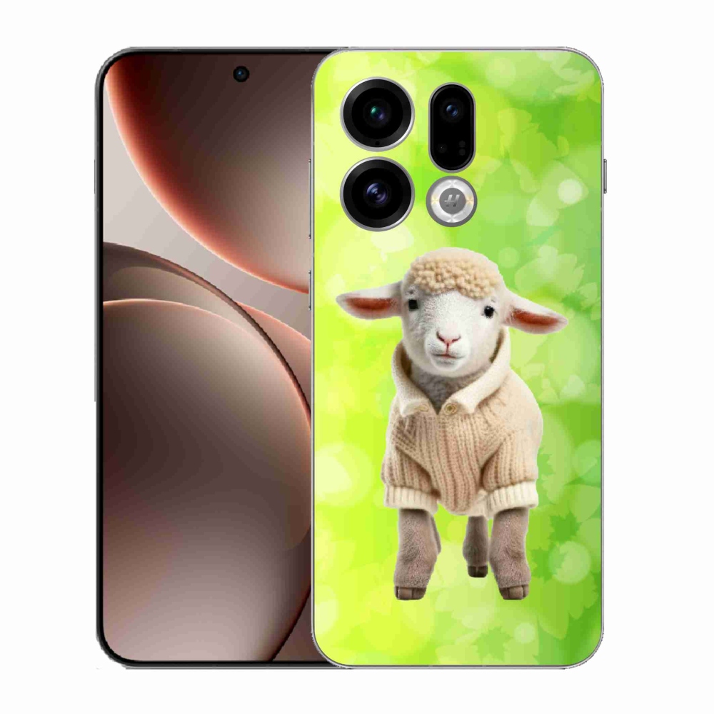 Gélový kryt mmCase na Oppo Find X9 - jahňa vo svetri