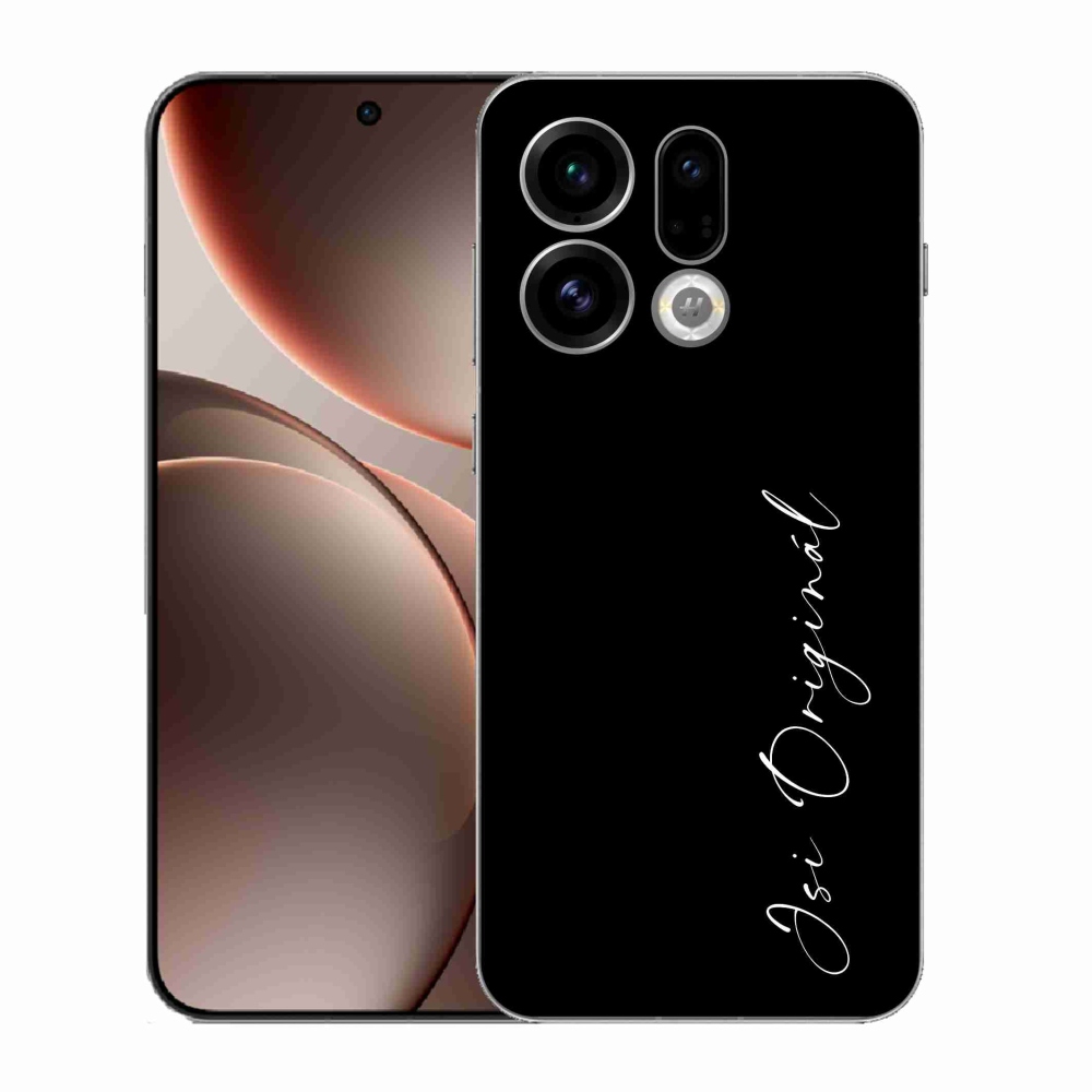 Gélový kryt mmCase na Oppo Find X9 - si originál čierne pozadie