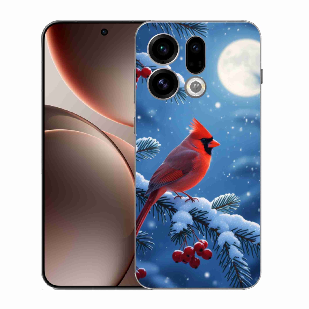 Gélový kryt mmCase na Oppo Find X9 - kardinál červený