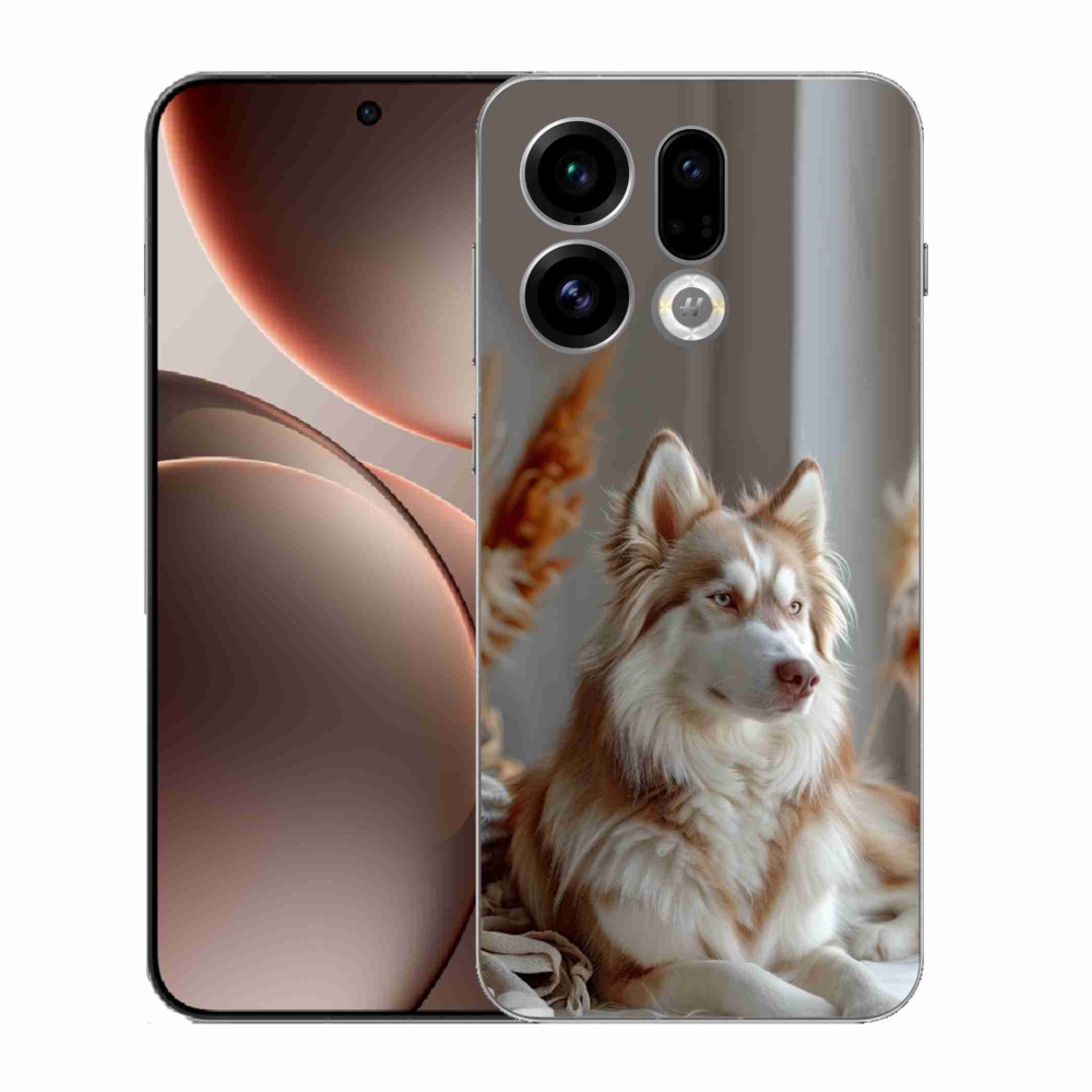 Gélový kryt mmCase na Oppo Find X9 - pokojný sibírsky husky