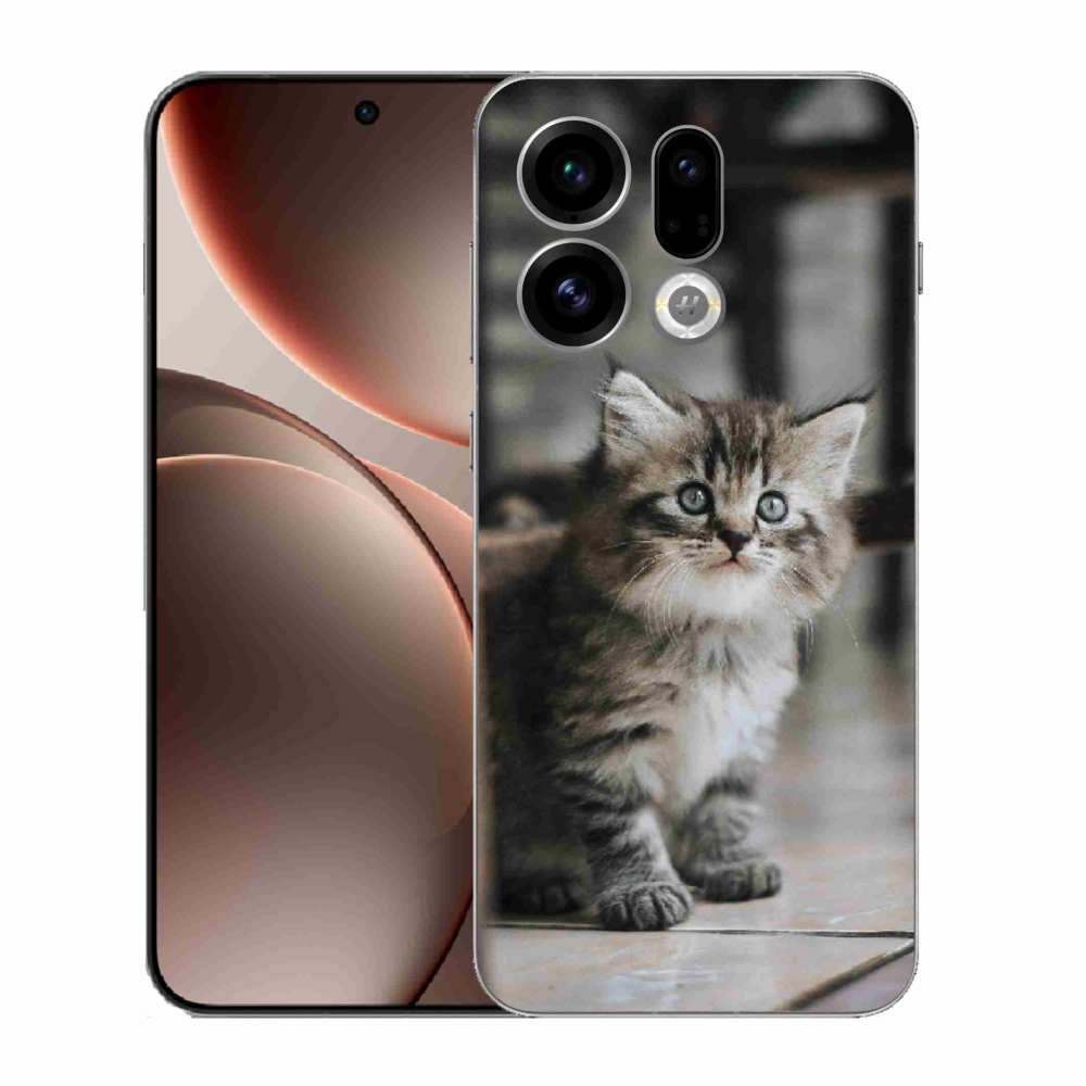 Gélový kryt mmCase na Oppo Find X9 - mačiatko