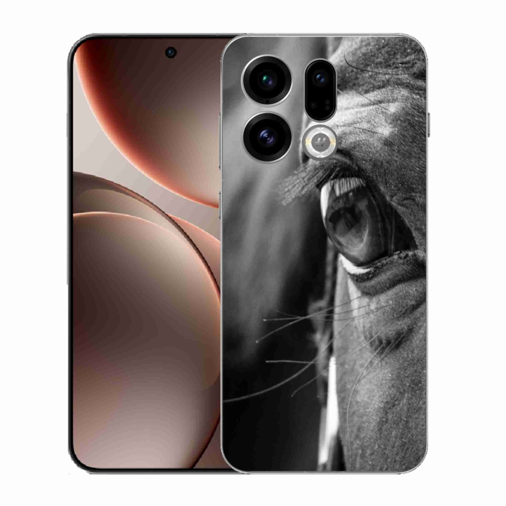 Gélový kryt mmCase na Oppo Find X9 - konský pohľad