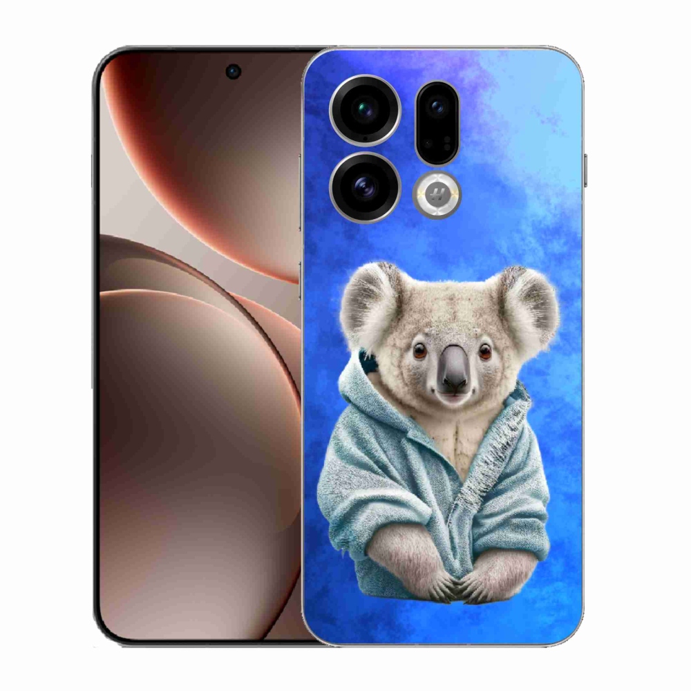 Gélový kryt mmCase na Oppo Find X9 - koala vo svetri
