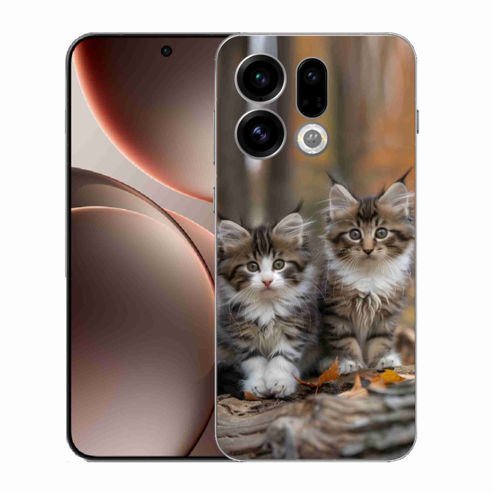 Gélový kryt mmCase na Oppo Find X9 - mačacie duo 3