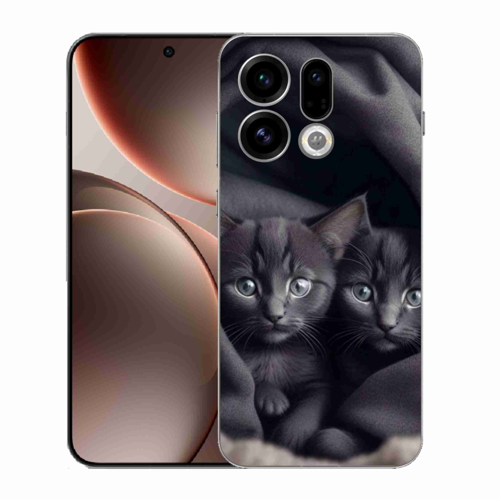 Gélový kryt mmCase na Oppo Find X9 - mačacie duo