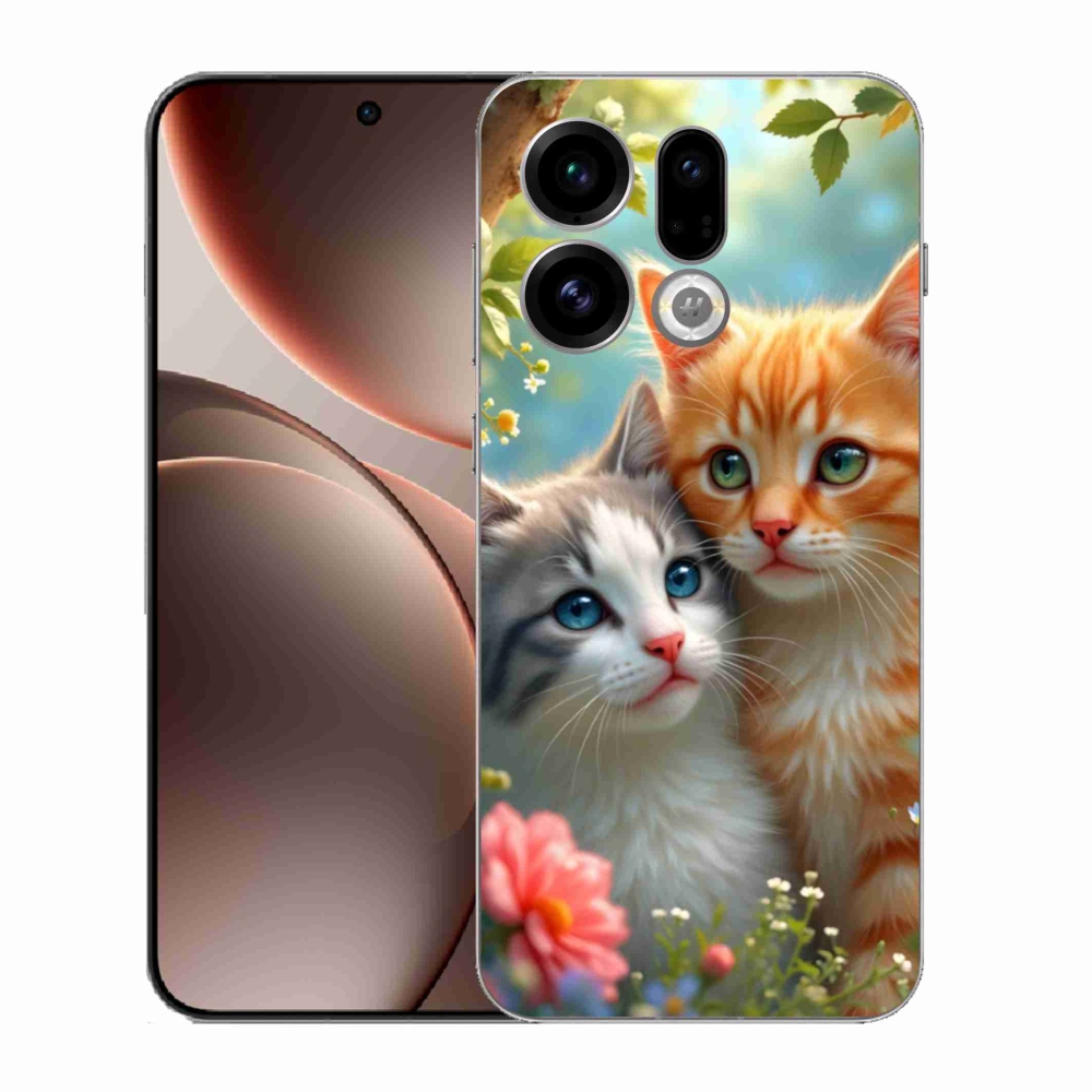 Gélový kryt mmCase na Oppo Find X9 - mačacia láska 2