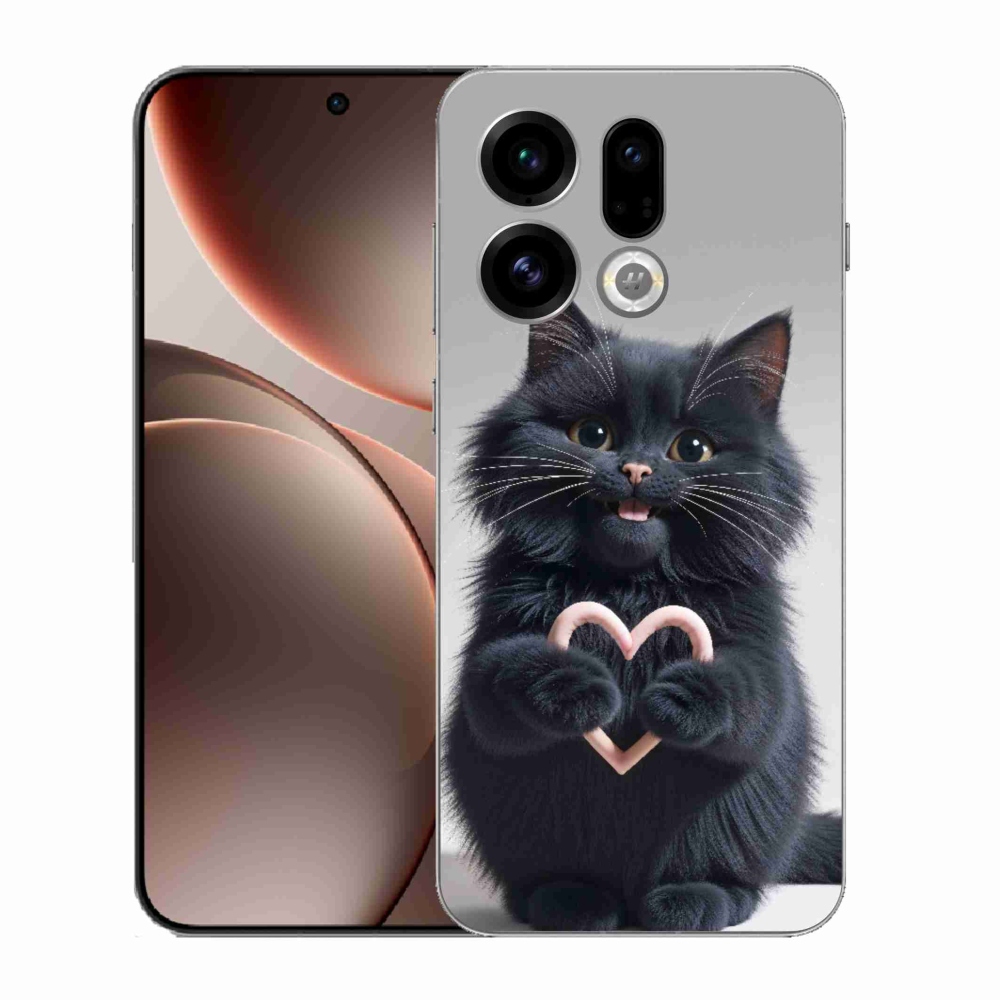 Gélový kryt mmCase na Oppo Find X9 - mačacia láska 3