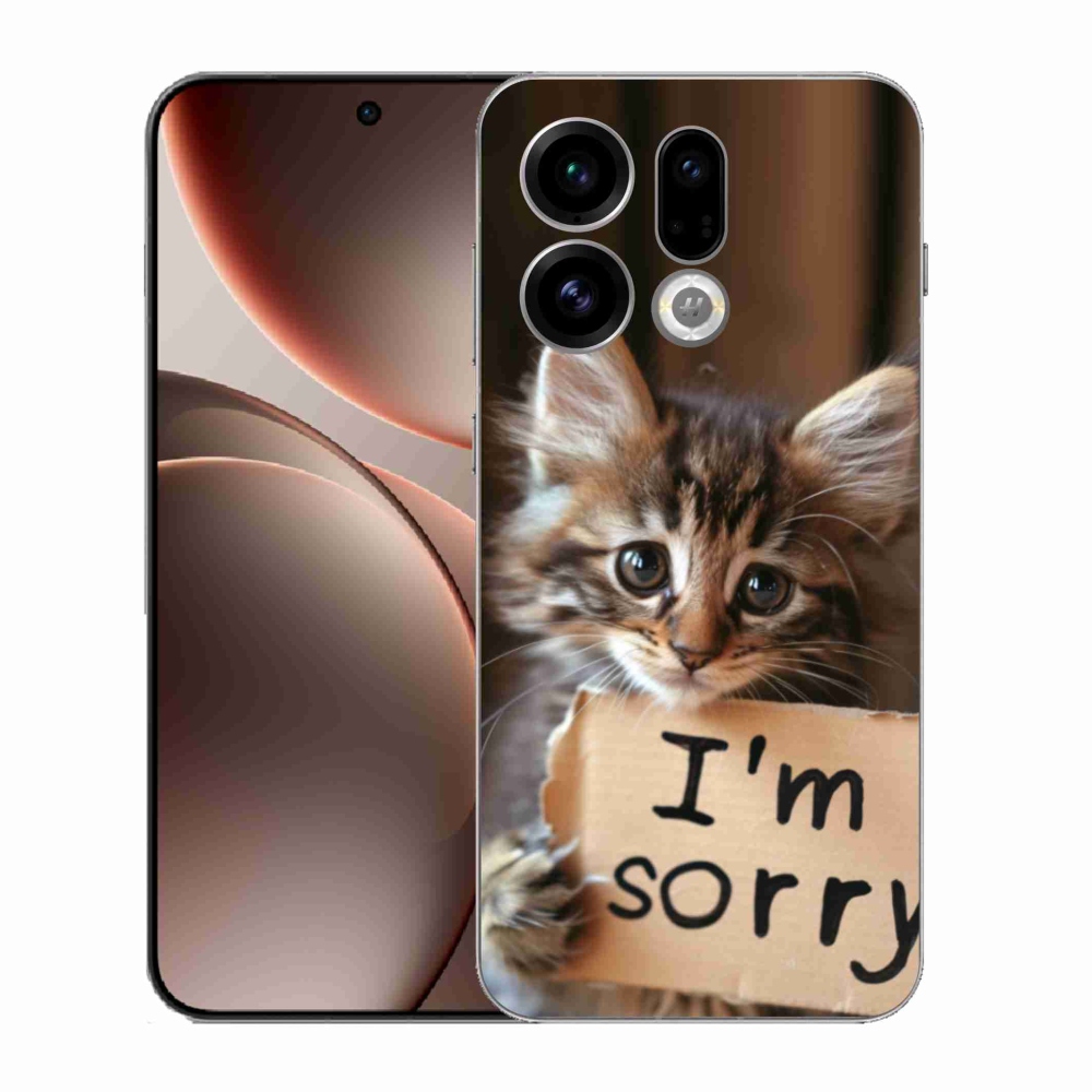 Gélový kryt mmCase na Oppo Find X9 - mačacie ospravedlnenie