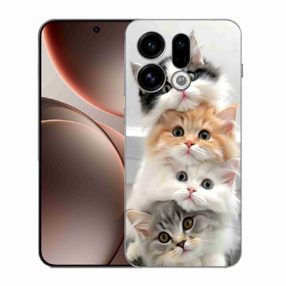 Gélový kryt mmCase na Oppo Find X9 - mačacia partia