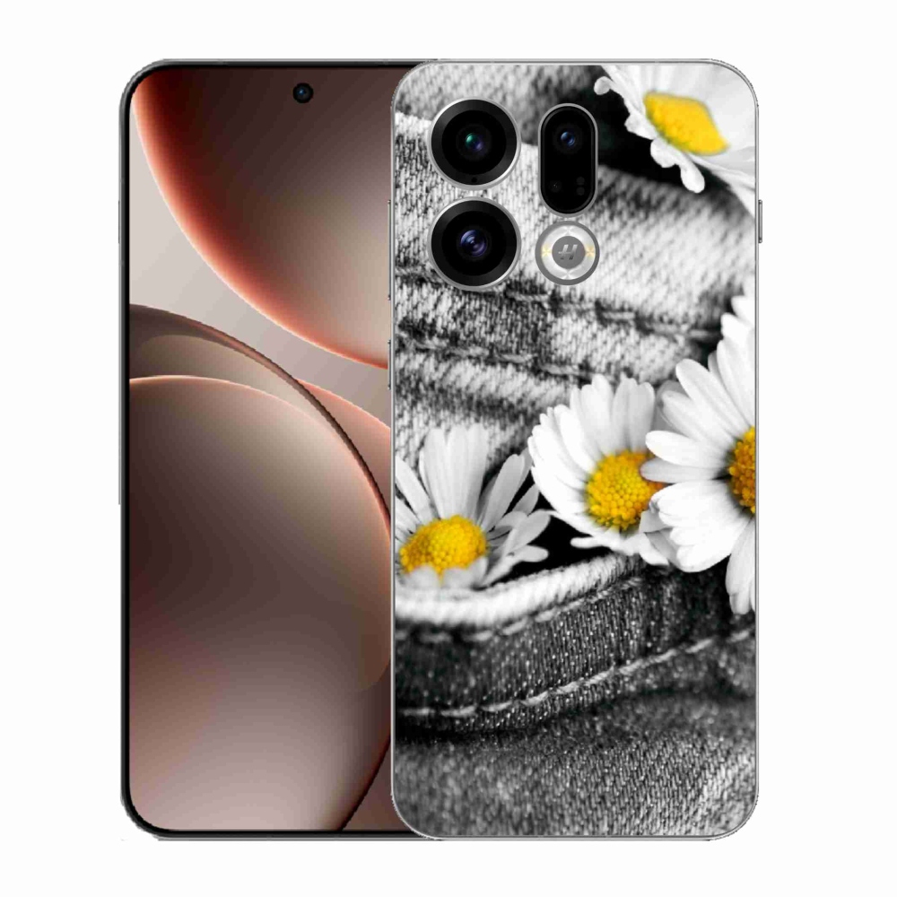 Gélový kryt mmCase na Oppo Find X9 - margarétky
