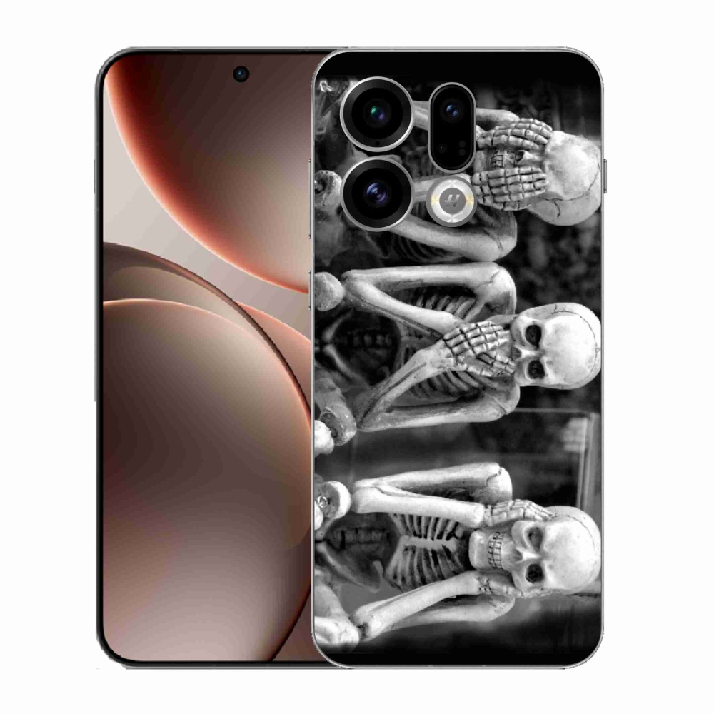 Gélový kryt mmCase na Oppo Find X9 - kostlivci