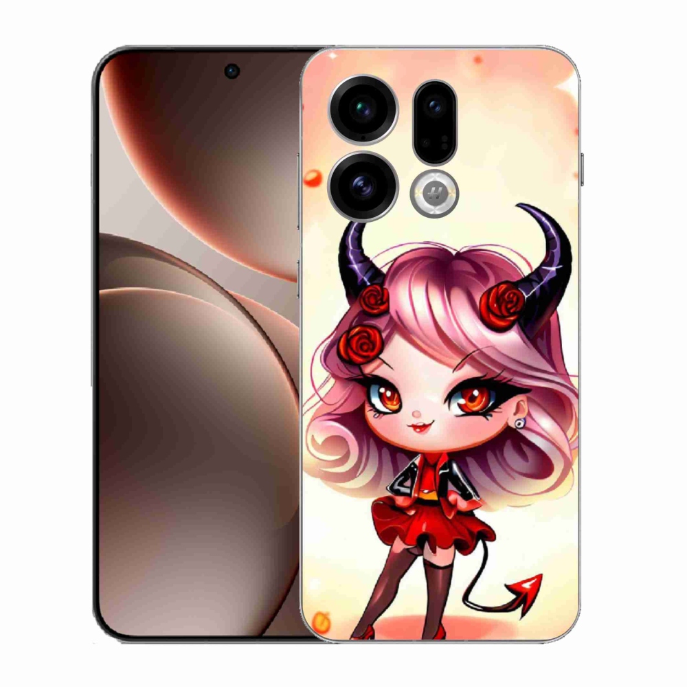 Gélový kryt mmCase na Oppo Find X9 - kreslená čertica