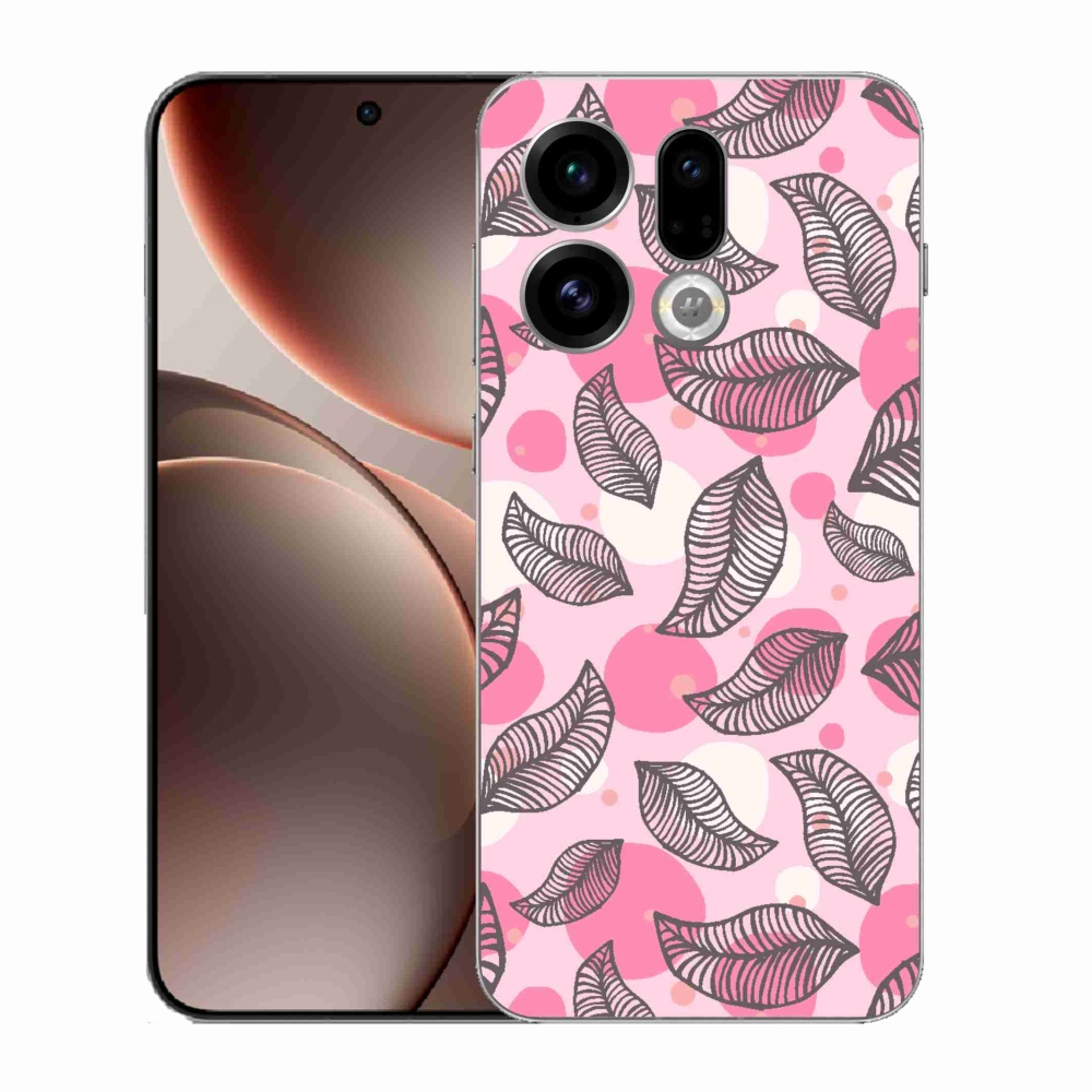 Gélový kryt mmCase na Oppo Find X9 - kreslené padajúce listy