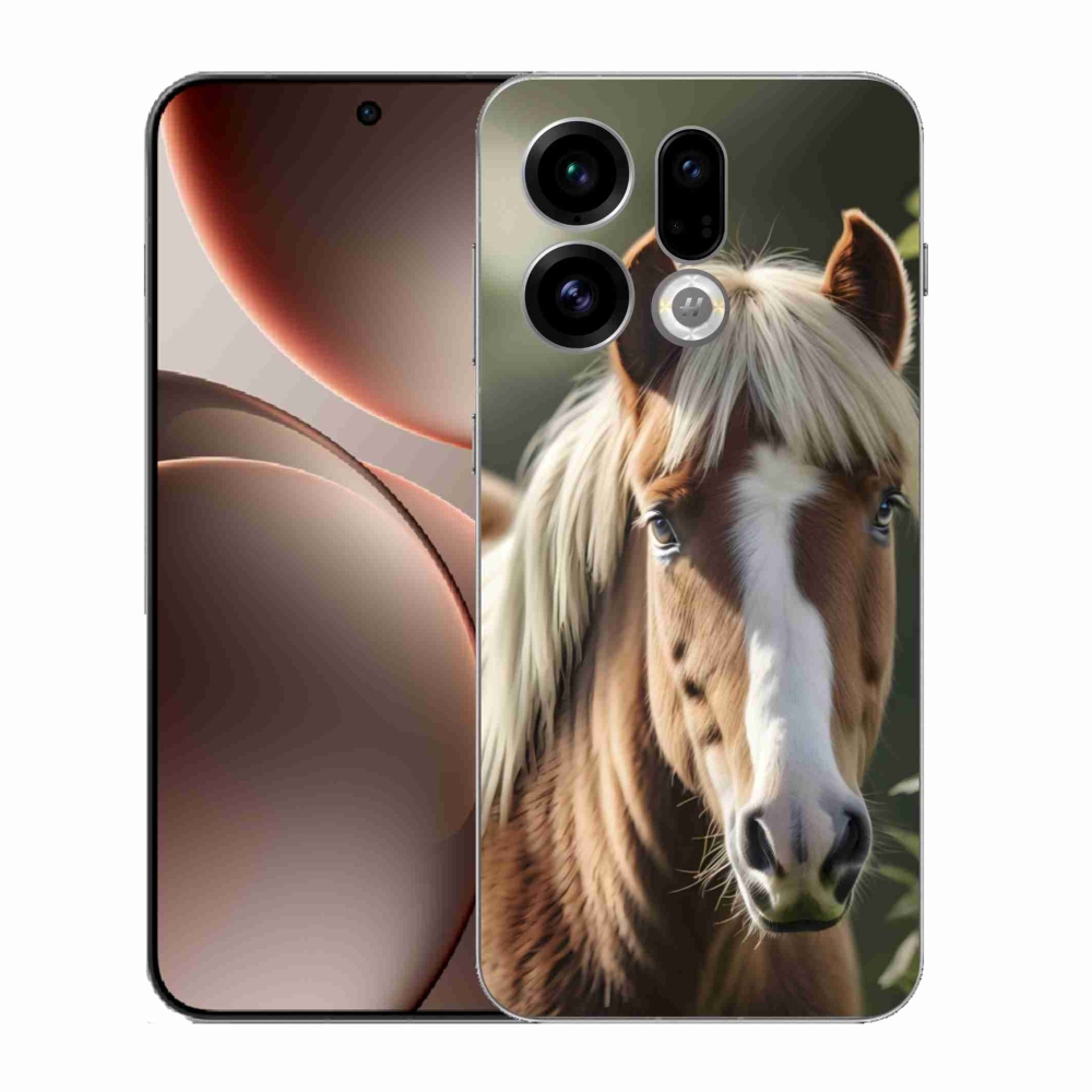 Gélový kryt mmCase na Oppo Find X9 - kôň so svetlou hrivou