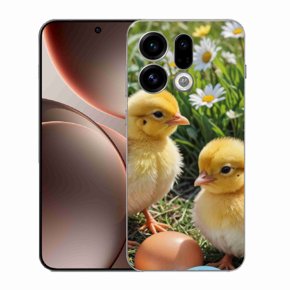 Gélový kryt mmCase na Oppo Find X9 - kuriatka