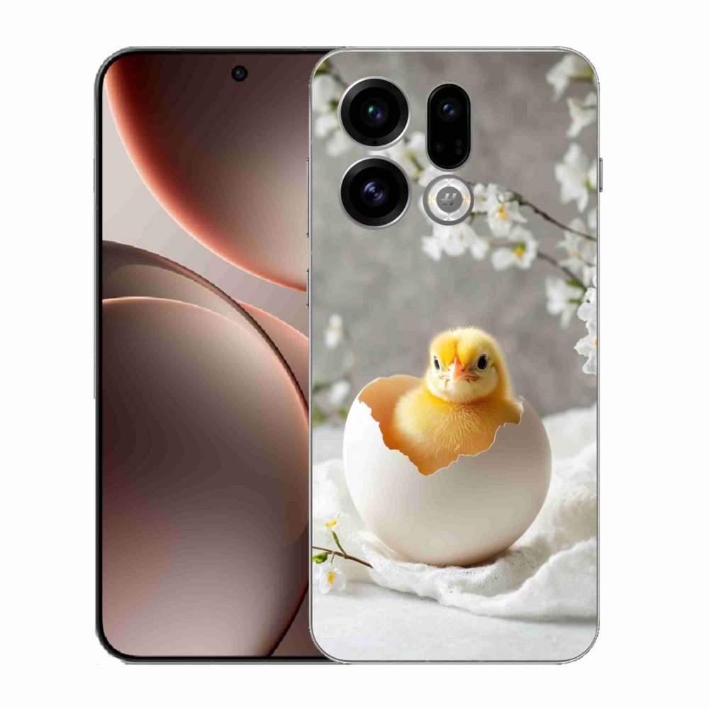 Gélový kryt mmCase na Oppo Find X9 - kuriatko