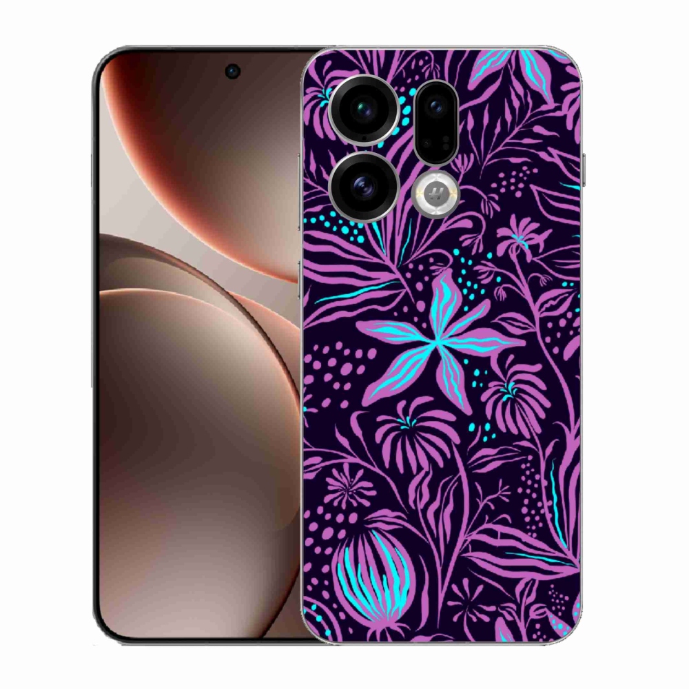 Gélový kryt mmCase na Oppo Find X9 - kvety 2