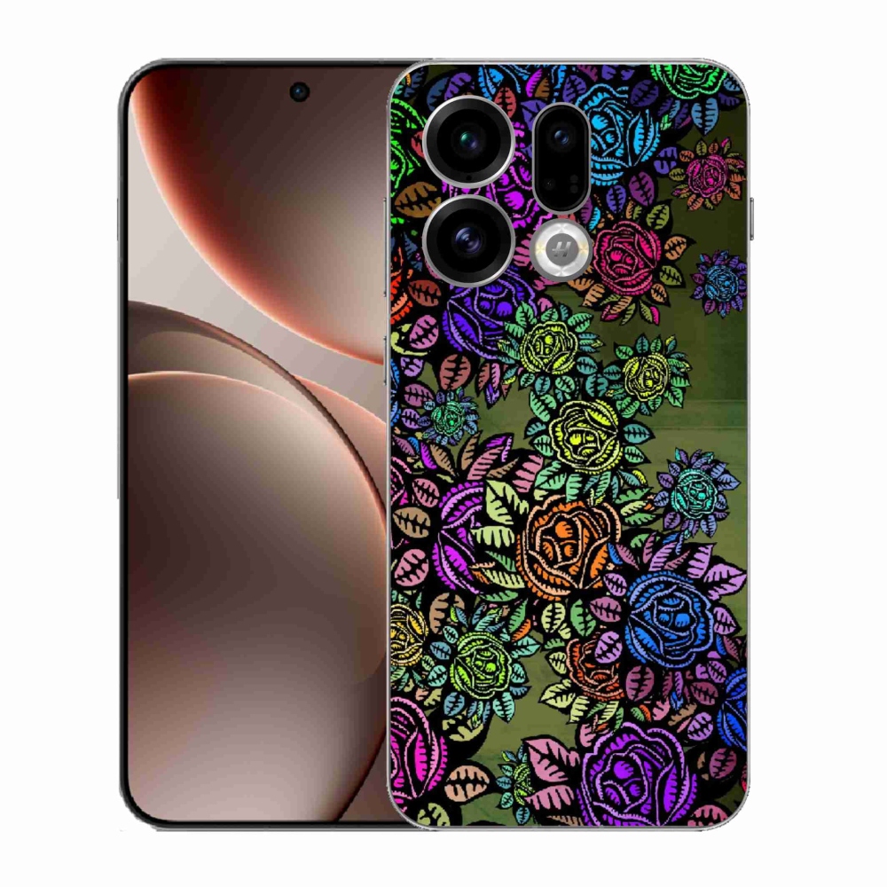 Gélový kryt mmCase na Oppo Find X9 - kvety 6