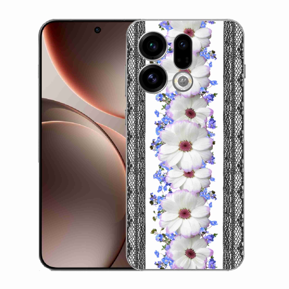 Gélový kryt mmCase na Oppo Find X9 - kvety 8