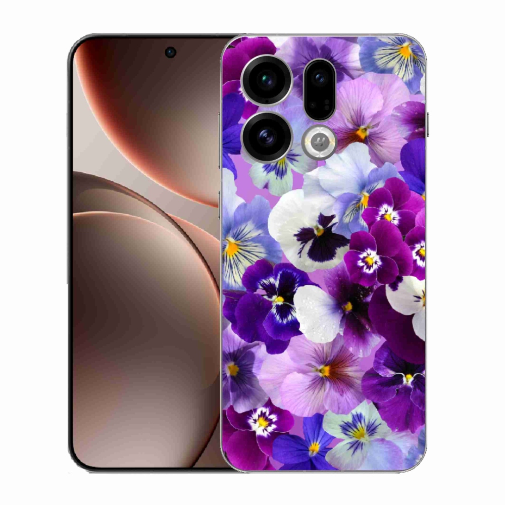 Gélový kryt mmCase na Oppo Find X9 - kvety 9