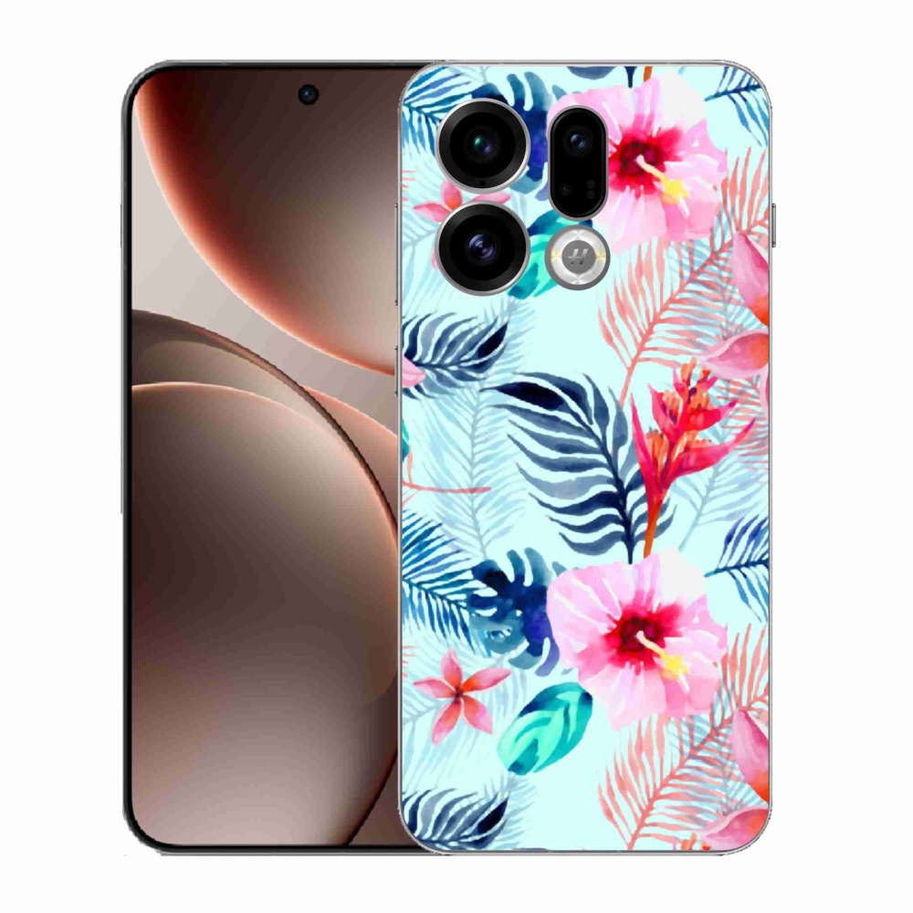 Gélový kryt mmCase na Oppo Find X9 - kvety