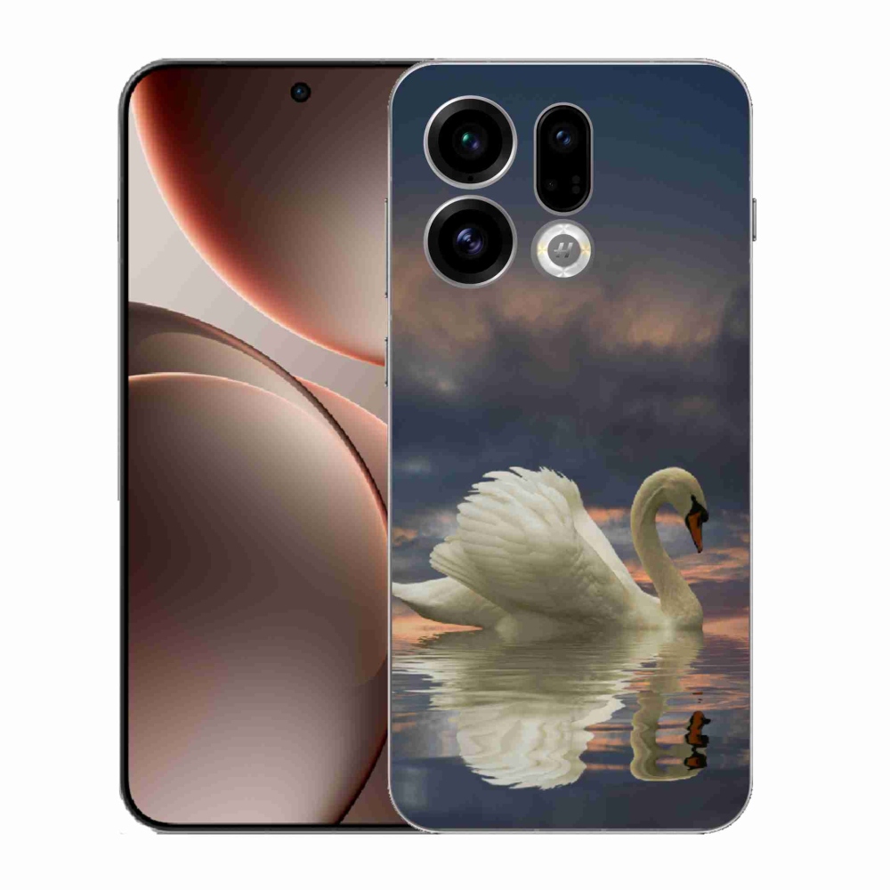 Gélový kryt mmCase na Oppo Find X9 - labuť
