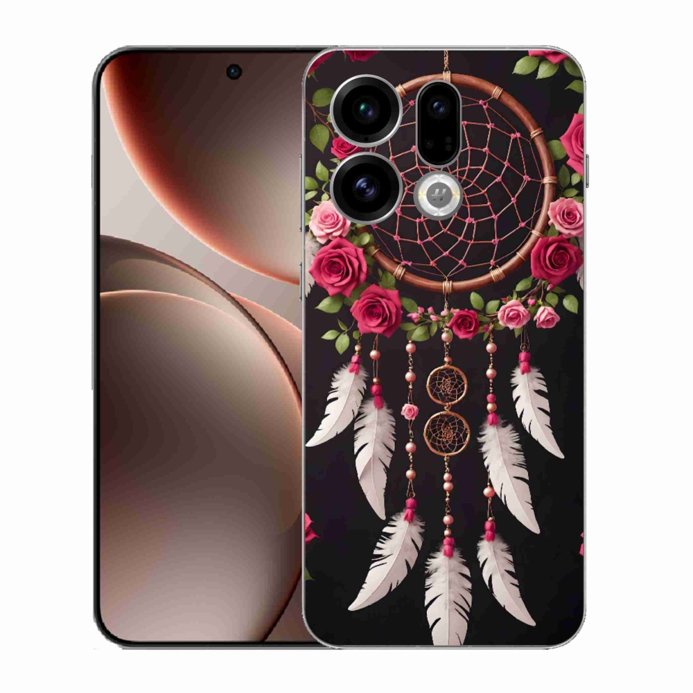 Gélový kryt mmCase na Oppo Find X9 - lapač snov s ružami