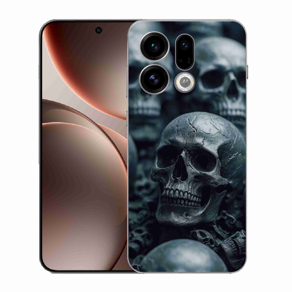 Gélový kryt mmCase na Oppo Find X9 - lebka 2