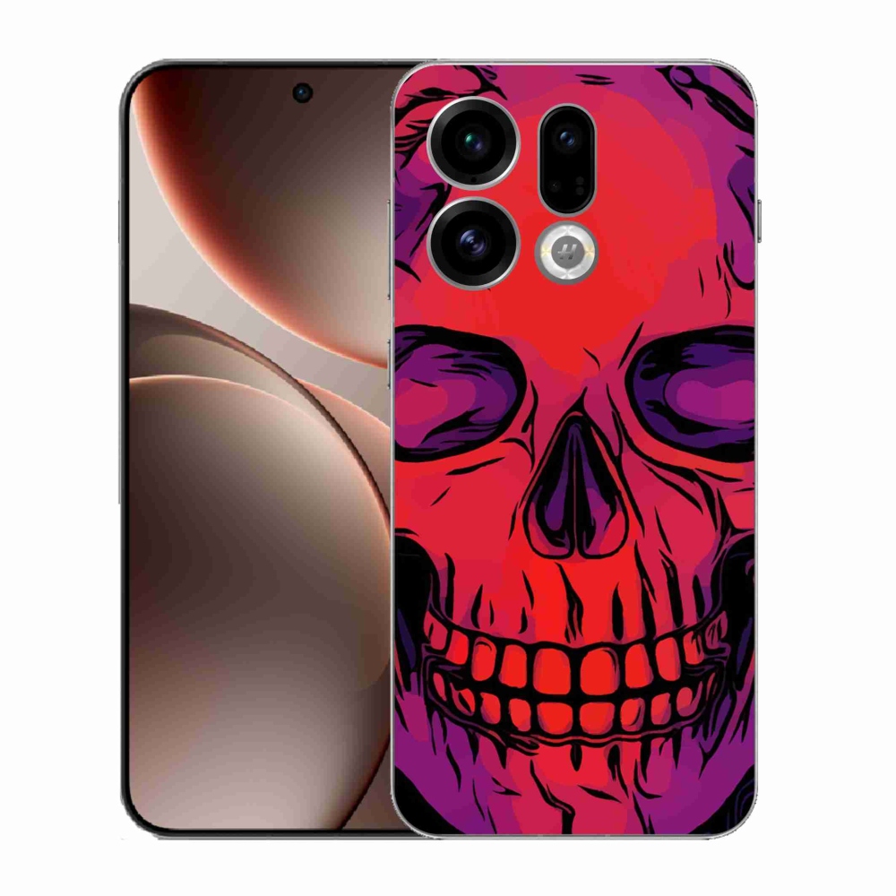 Gélový kryt mmCase na Oppo Find X9 - lebka